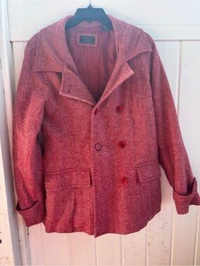 American Outpost Red Wool Blend Jacket